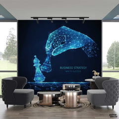 Polygonal Wireframe | Office Wallpaper Mural