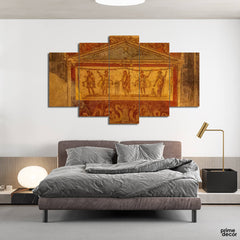 The Ancient Wall (5 Panel) Digital Wall Art - Prime Décor