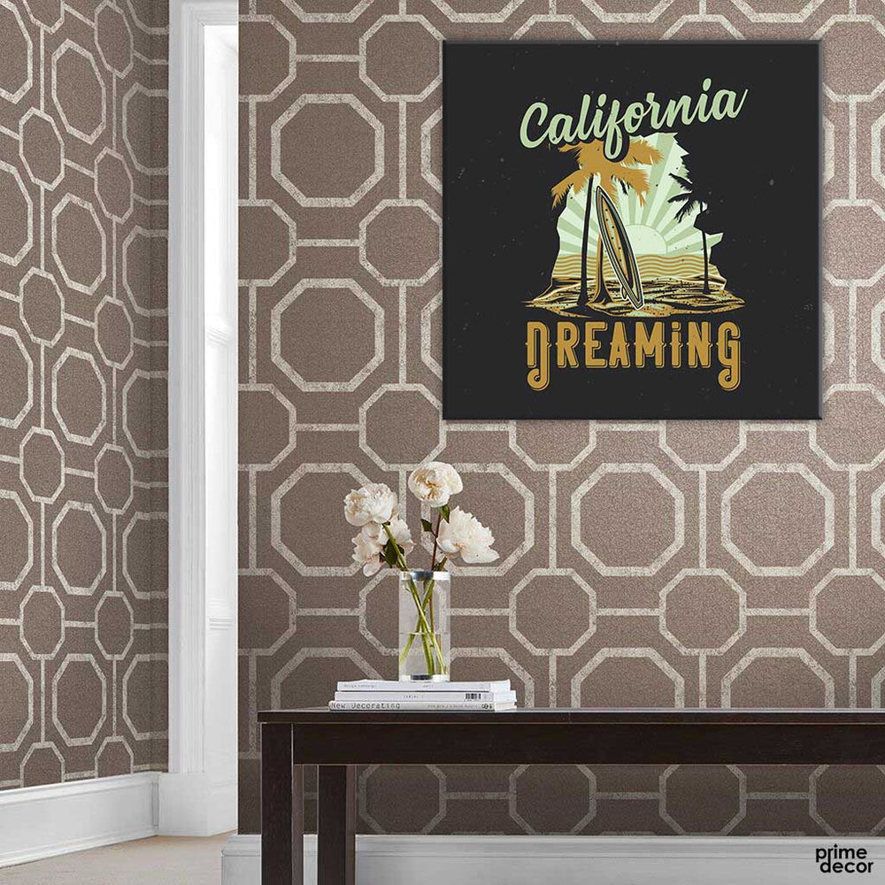 California Dreaming Poster (Single Panel) |Square Wall Art - Prime Décor