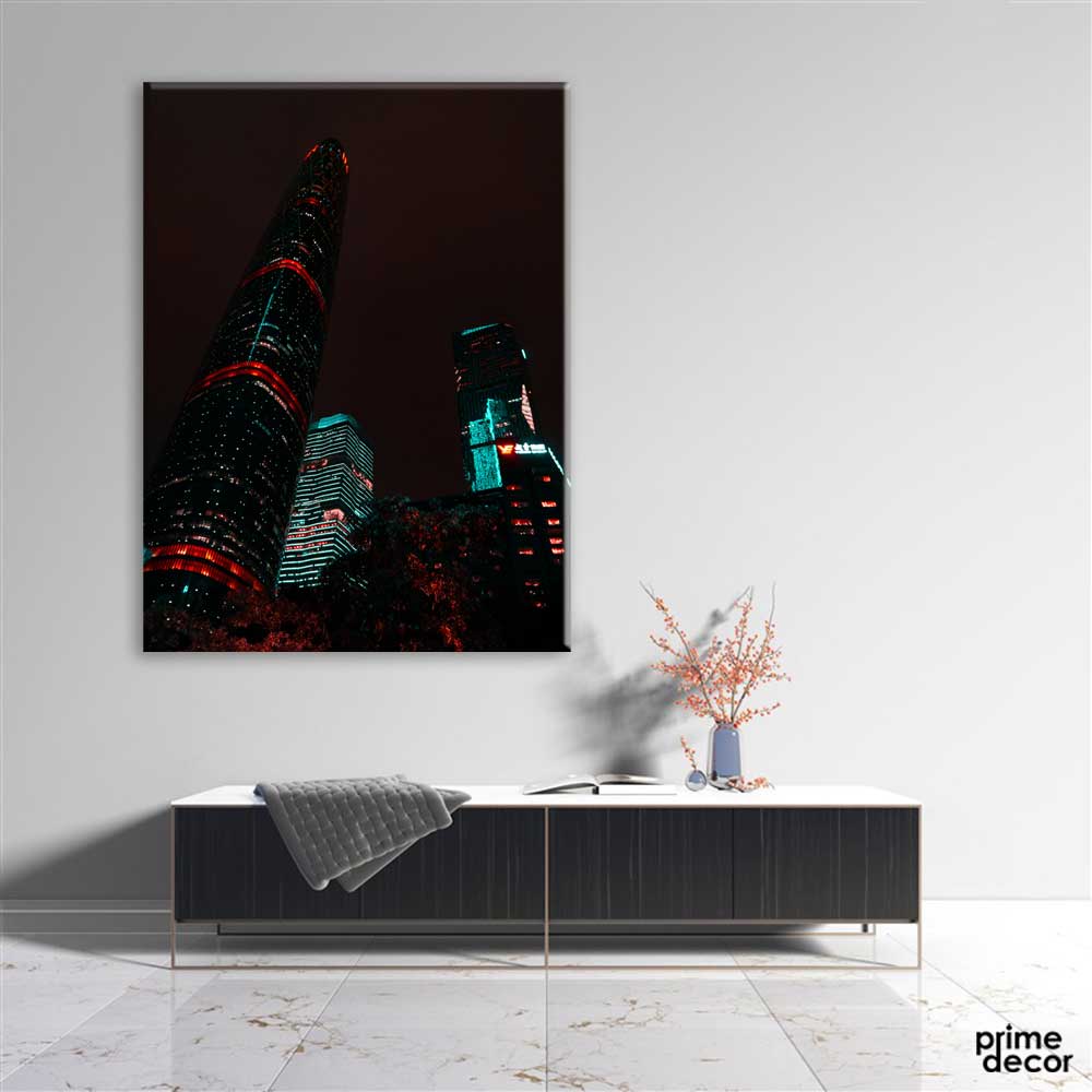 Low Angle Photo of Building (Single Panel) Building Wall Art - Prime Décor