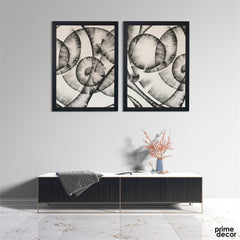 Pencil Drawing Art (2 Panel) Abstract Wall Art - Prime Décor