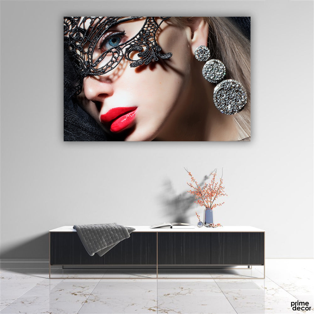 Bold Modal Makeup (Single Panel) | Fashion Wall Art - Prime Décor