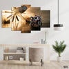 BMW M1000RR Turbine Background (5 Panel) Bikes Wall Art - Prime Décor