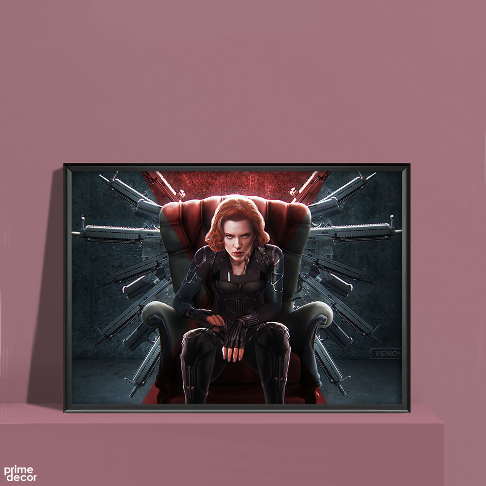 Black Widow with Guns | Movies Poster Wall Art - Prime Décor