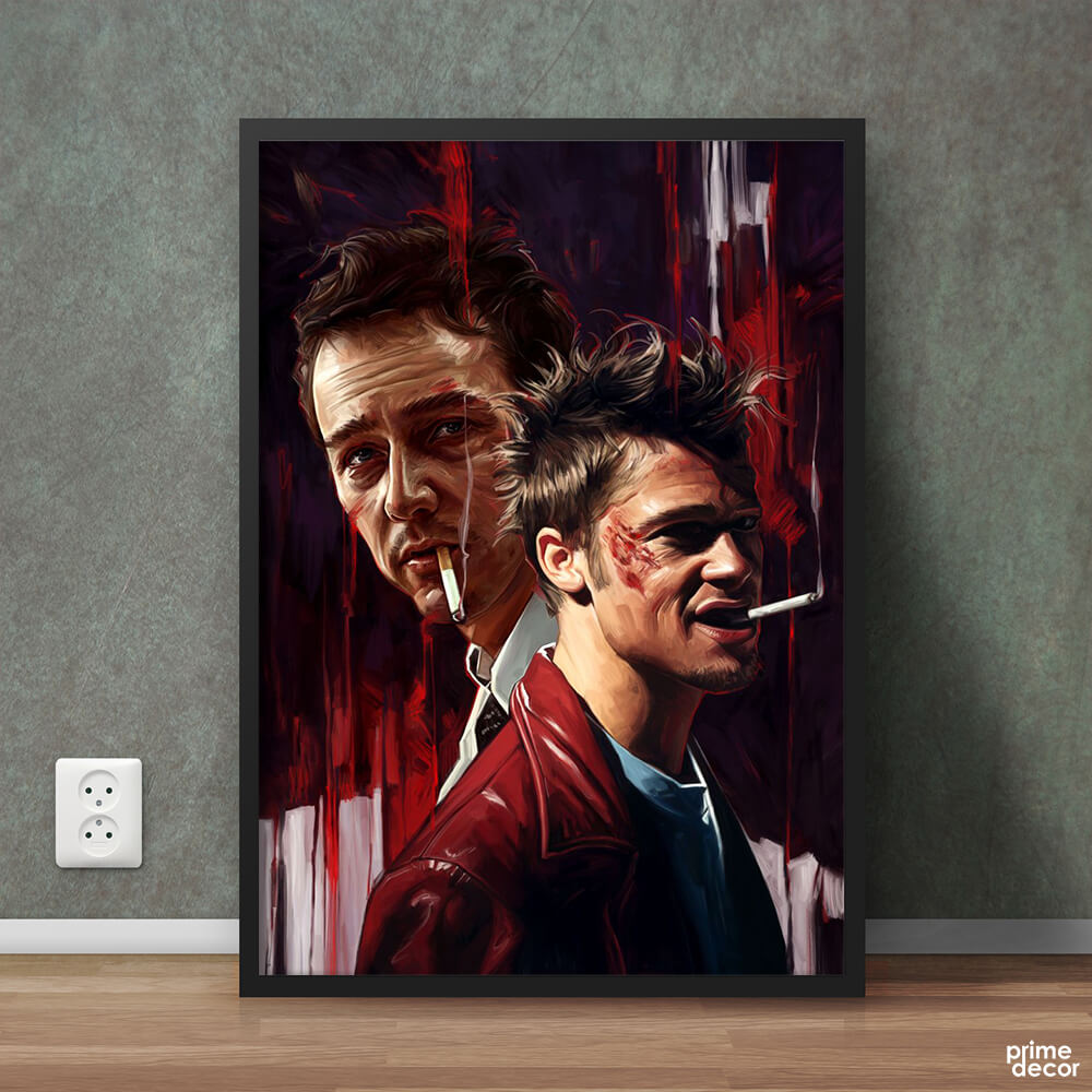 Brad Pitt, Fight Club 1999 | Movie Poster Wall Art - Prime Décor
