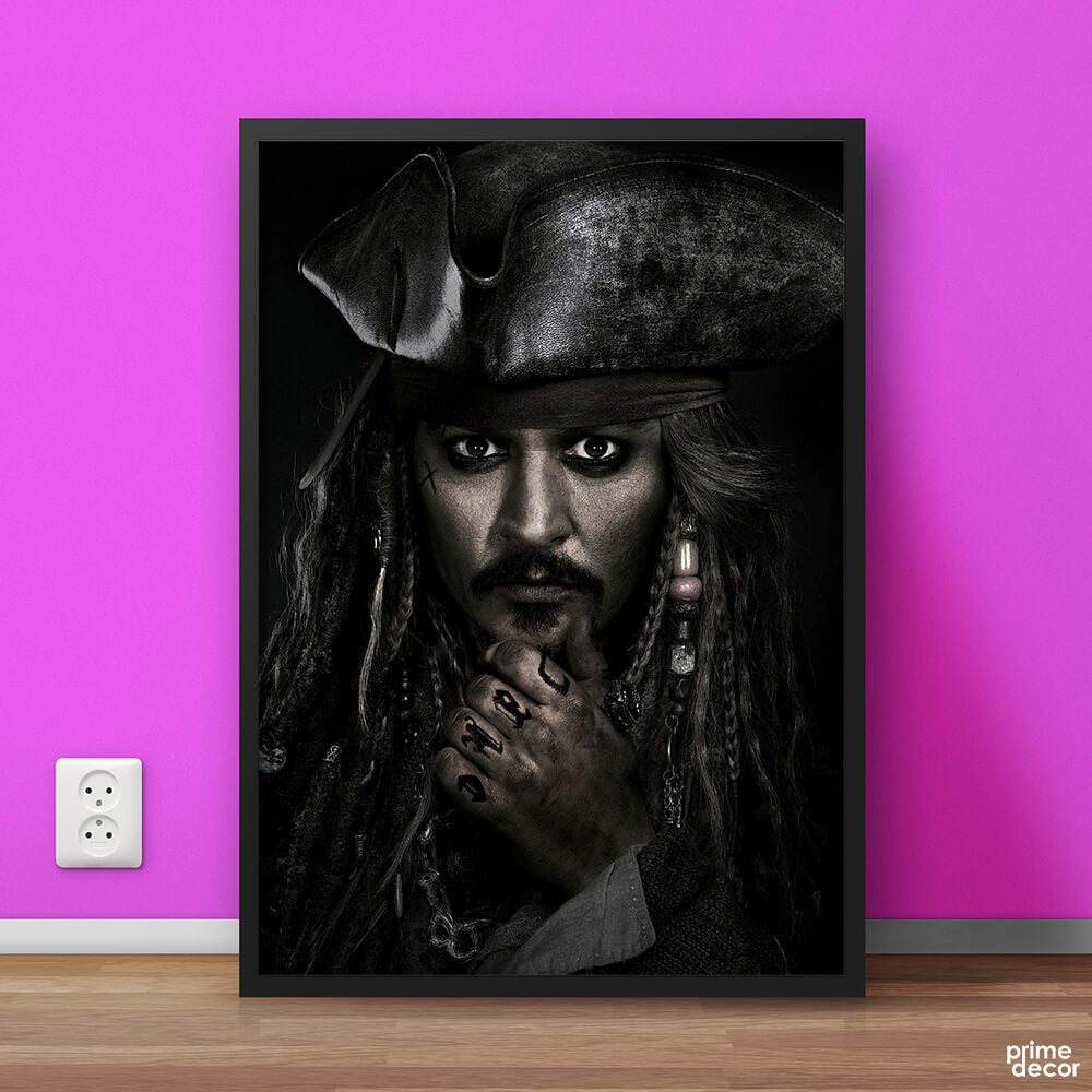 Captain Jack Sparrow Pirates of Caribbean | Movie Poster Wall Art - Prime Décor