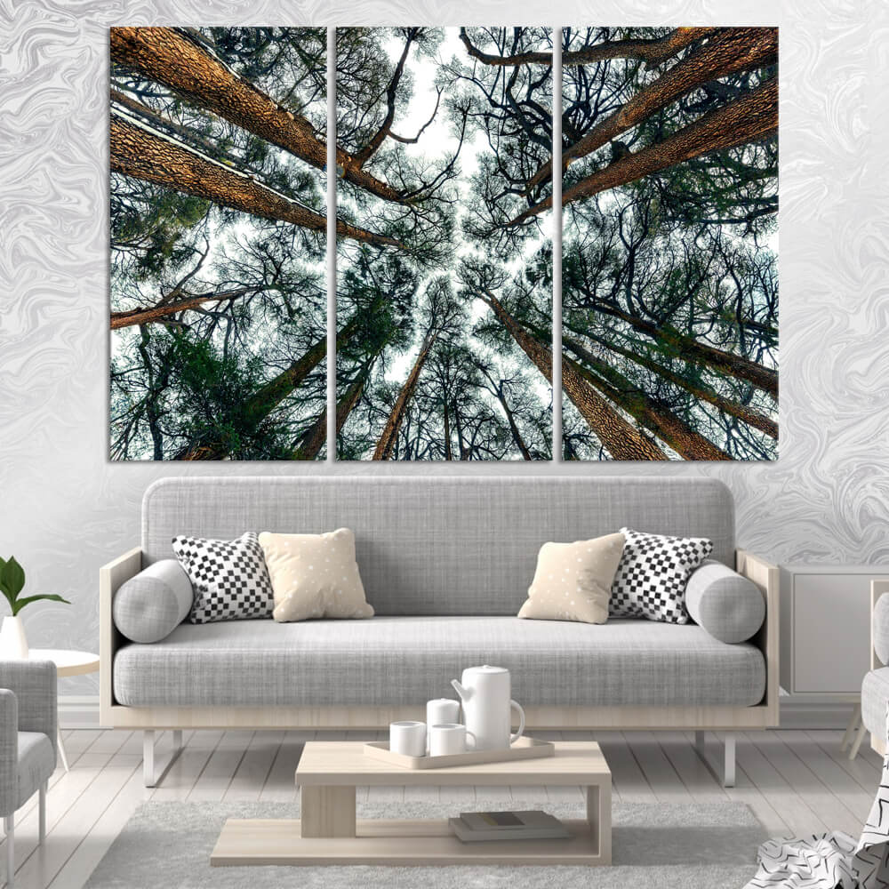 Cedars Of Lebanon (3 Panel) Wall Art - Prime Décor