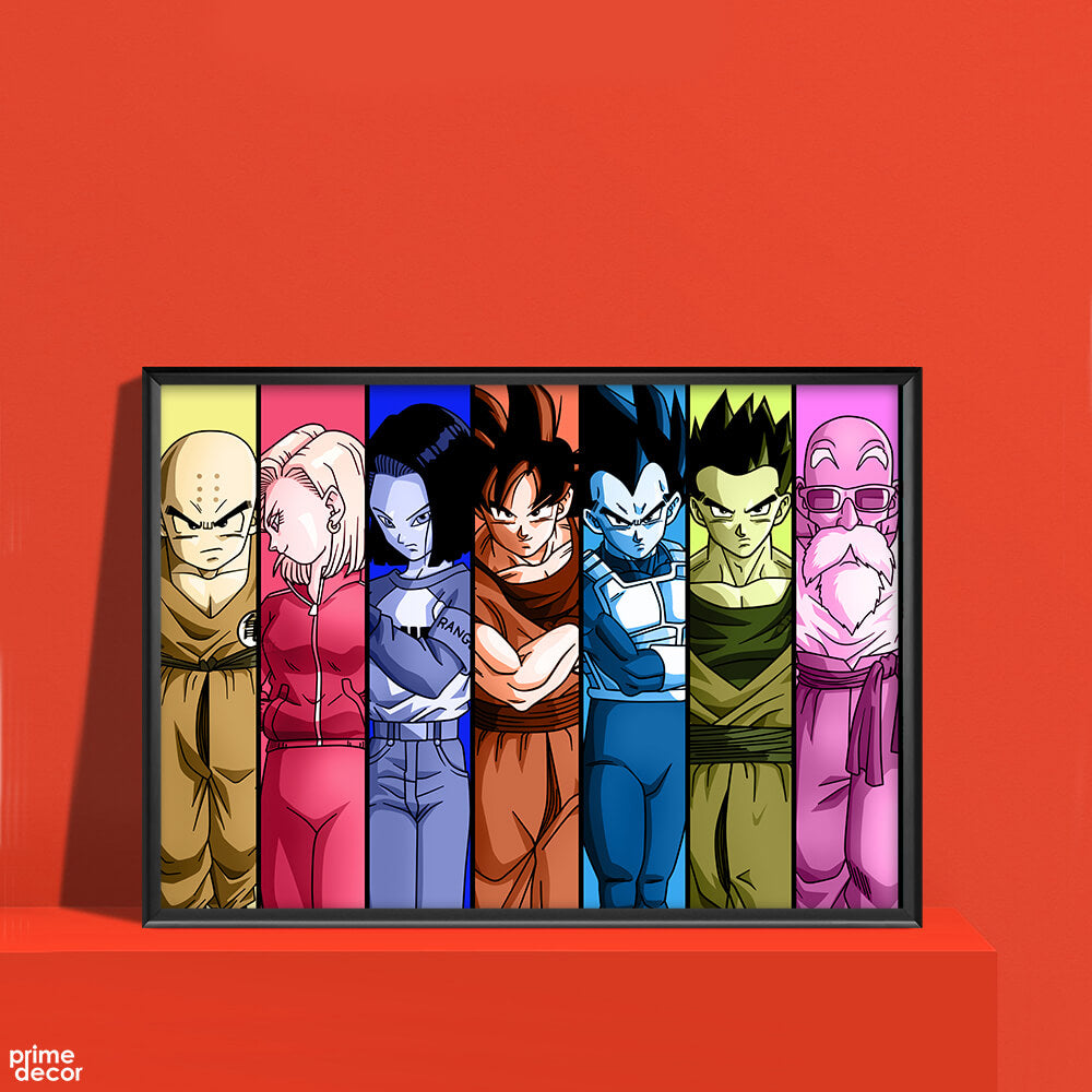 Characters from Dragon Ball Z | Anime Poster Wall Art - Prime Décor