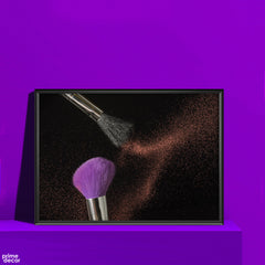 Makeup Brushes Glitter Art | fashion Poster Wall Art - Prime Décor