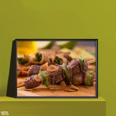 Kababs Fried Meat | Food Poster Wall Art - Prime Décor