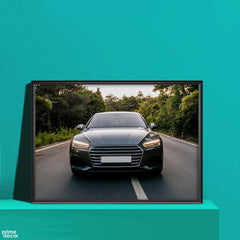 Luxury Sports Car With Xenon Light | Sports Car Wall Art - Prime Décor