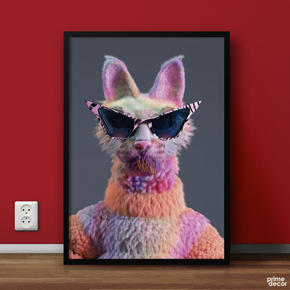 Fashion Cat Colorful | Poster Wall Art - Prime Décor