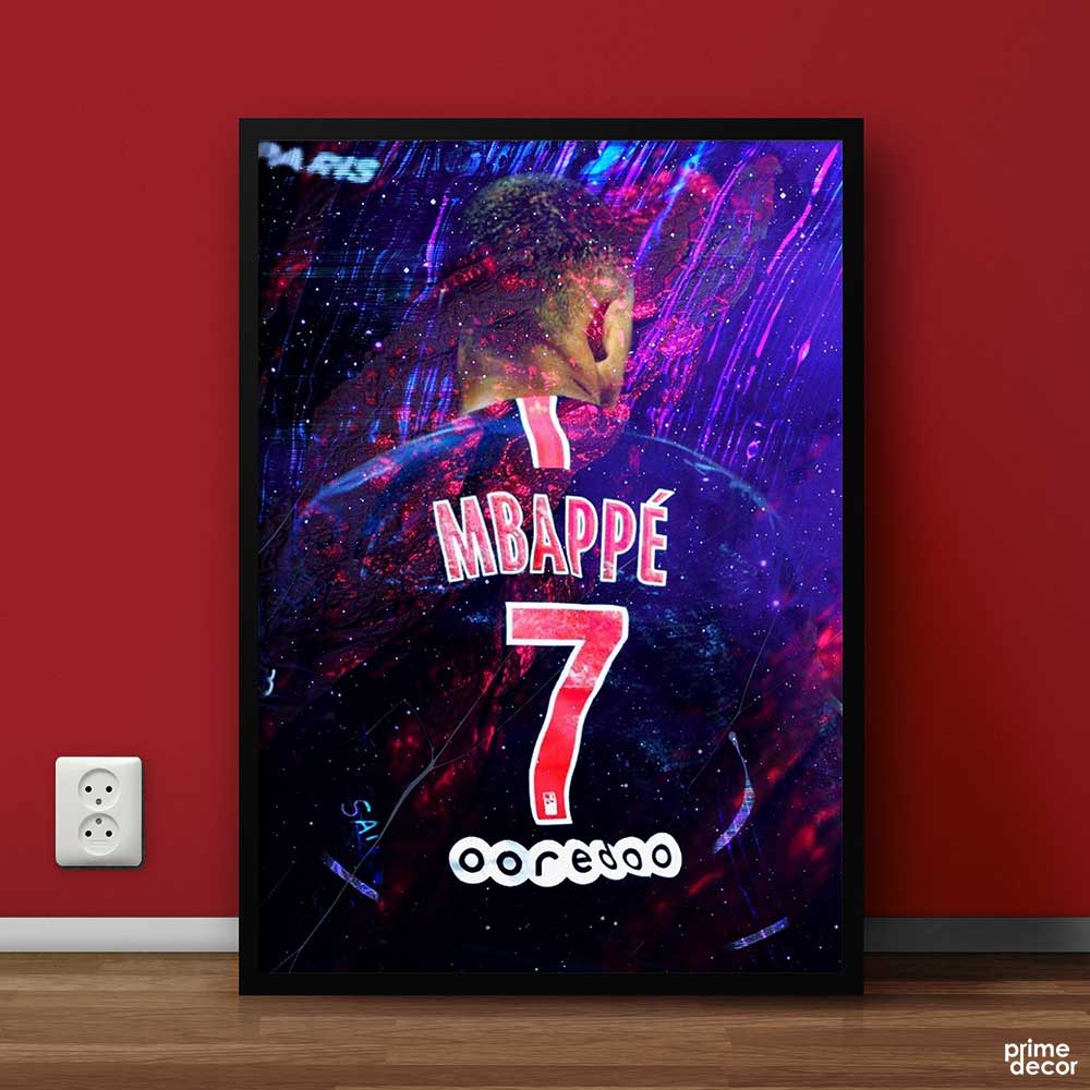 Mbappe 7 | Sports Poster Wall Art - Prime Décor