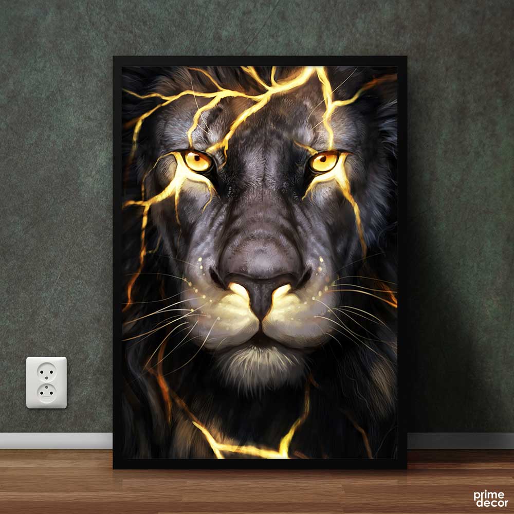 Black Panther | Lion Poster Wall Art - Prime Décor