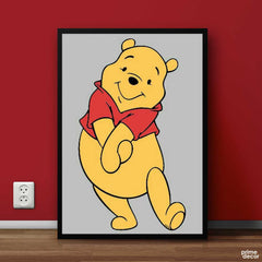 Pooh Cartoon Poster | Cartoon Wall Art - Prime Décor