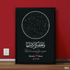 We Created you in Pairs Black | Wedding Poster Wall Art