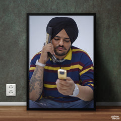 Punjabi Rapper Sidhu Moose Wala | Figure Poster Wall Art - Prime Décor