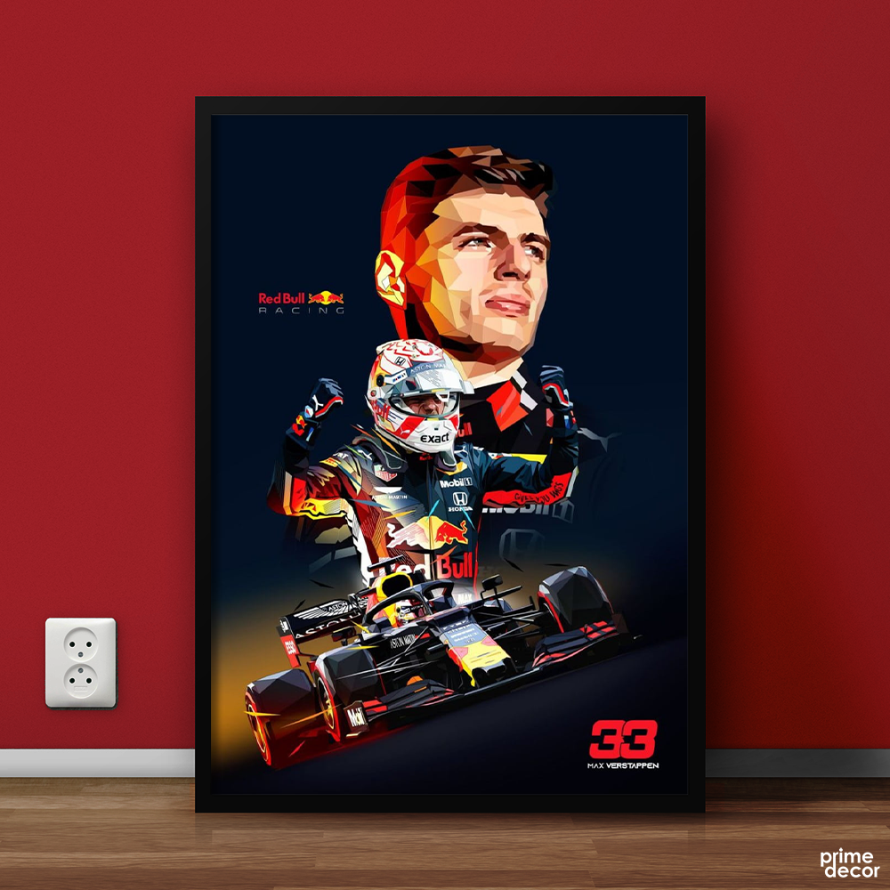 Max Verstappen Motorsport | Car Poster Wall Art On Sale - Prime Décor