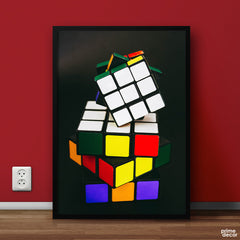 Rubiks Cube | Game Poster Wall Art - Prime Décor