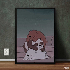 We Bare Bears (Single Panel) | Cartoon Artwork - Prime Décor