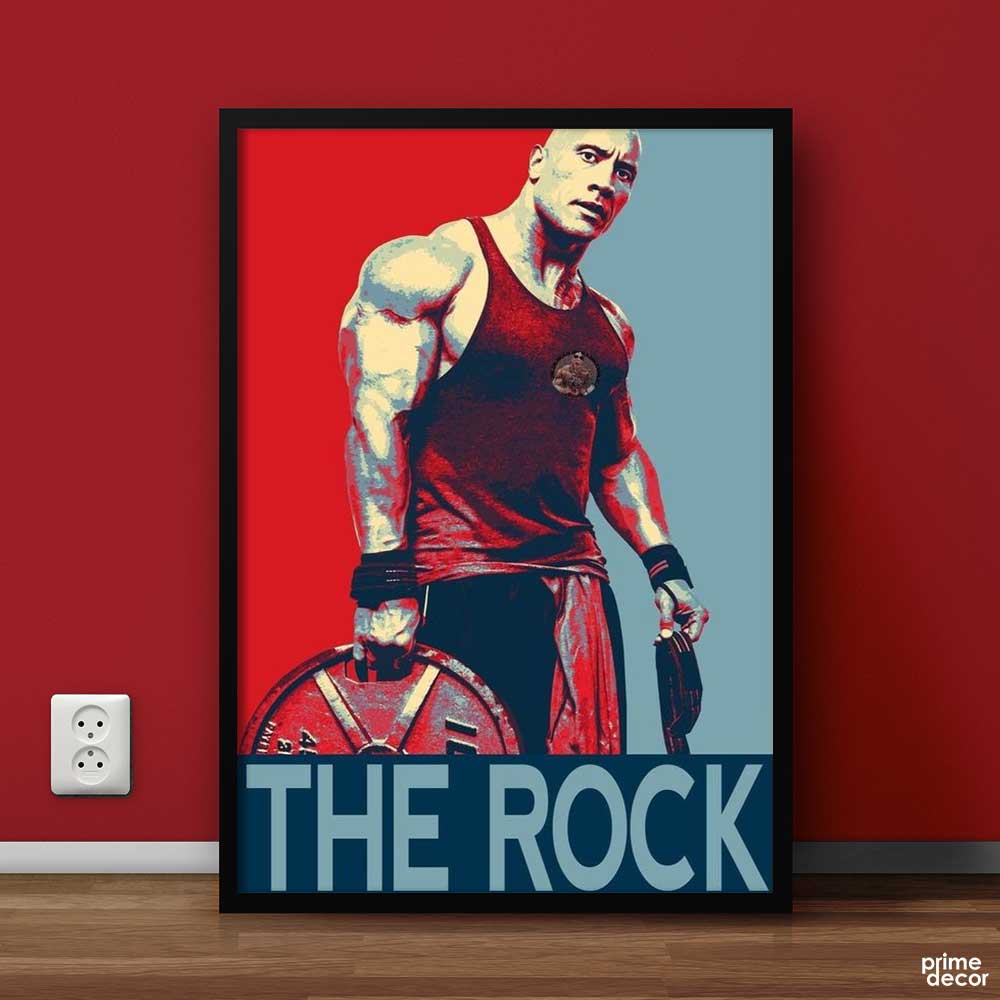 The Rock Vintage | Wrestling Poster Wall Art - Prime Décor