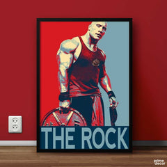 The Rock Vintage | Wrestling Poster Wall Art - Prime Décor