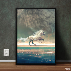Running Horse | Animal Poster Wall Art - Prime Décor