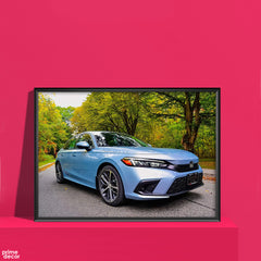 Blue Honda Accord | Cars Wall Art - Prime Décor