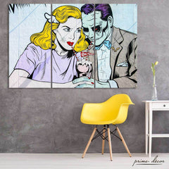Couple Street Art (3 Panel) Graffiti Wall Art - Prime Décor