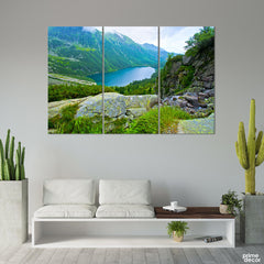 Deep Blue Lagoon (3 Panel) Landscape Wall Art - Prime Décor