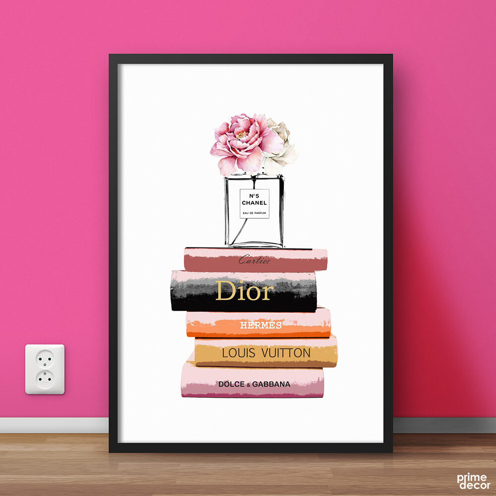 Dior Chic Fashion Books | Fashion Poster Wall Art On Sale - Prime Décor