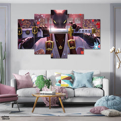 Fortnite Azuki (5 Panel) Game Wall Art - Prime Décor