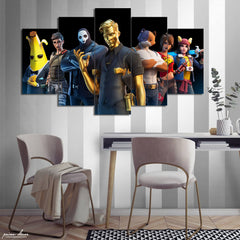 Fortnite Midas (5 Panel) Games Wall Art - Prime Décor
