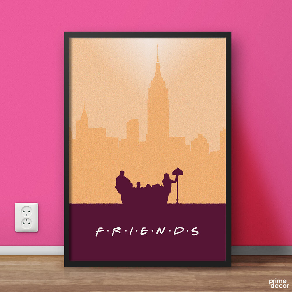 Friends Sitcom Minimal design | Movie Poster Wall Art - Prime Décor