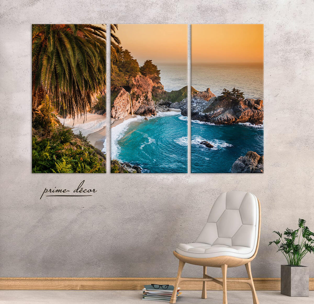 Glacial Lake (3 Panel) Nature Wall Art - Prime Décor