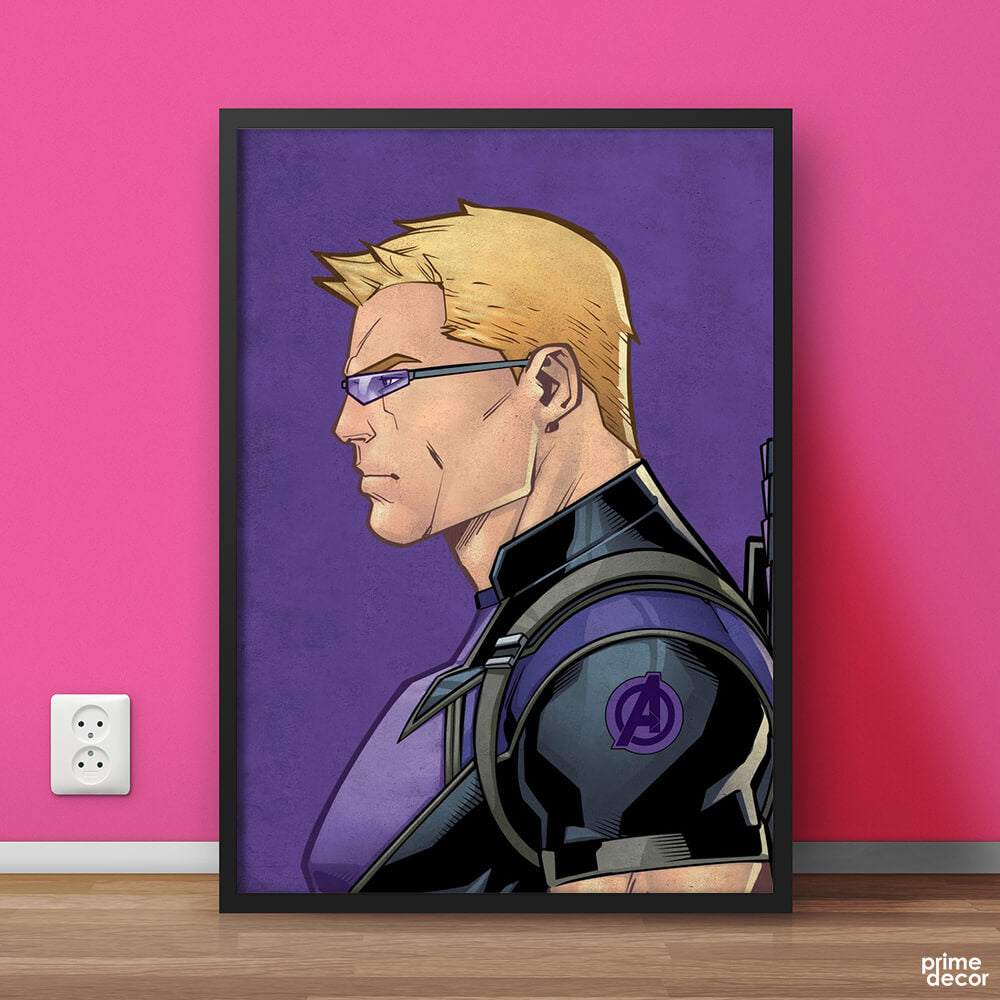 Hawkeye Sideview Marvel Avengers | Movie Poster Wall Art - Prime Décor