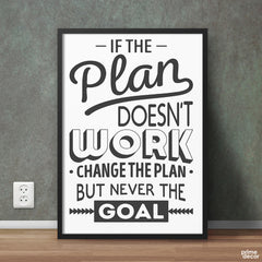 If the Plan Doesn’t Work | Office Wall Art - Prime Décor