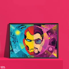 Iron Man Face And Mask | Digital Wall Art - Prime Décor