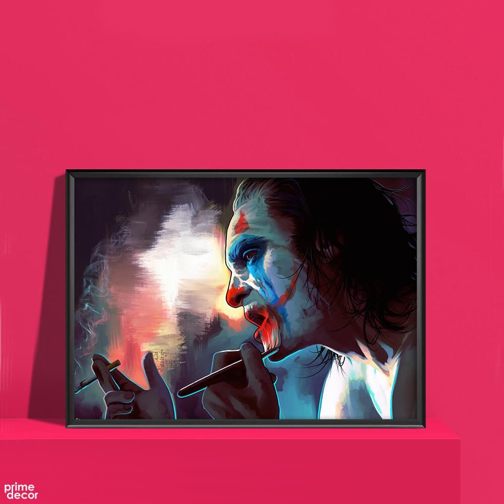 Joker Doing Makeup | Movie Poster Wall Art - Prime Décor