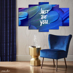 Just Be You (5 Panel) Motivational Wall Art - Prime Décor