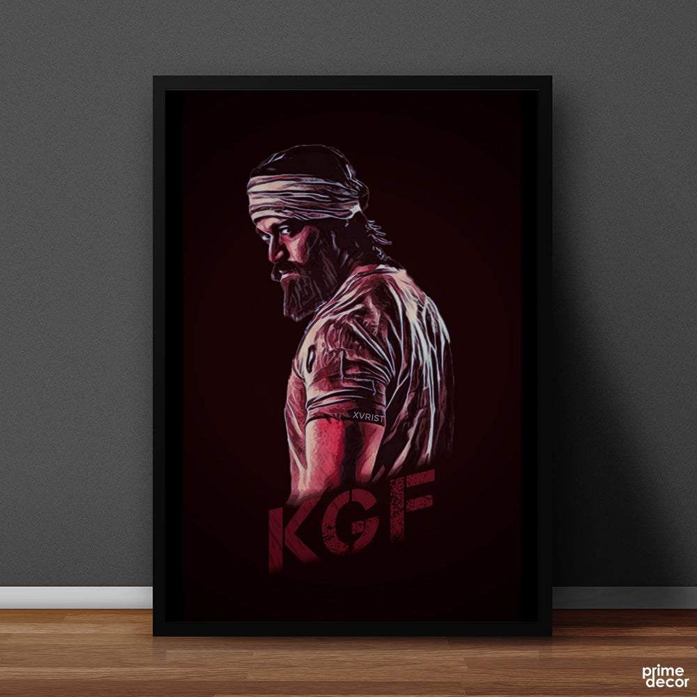 KGF Vector Portrait | Movie Poster Wall Art - Prime Décor