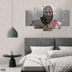 Kratos God Of War (5 Panel) Games Wall Art - Prime Décor