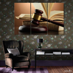 Law & Order #2 (3 Panel) Lawyer Office Wall Art On Sale - Prime Décor