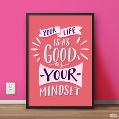 Life and Mindset | Motivational Poster Wall Art - Prime Décor