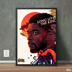 Long Live King Black Panther | Movie Poster Wall Art - Prime Décor