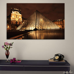 Louvre Museum Paris (Single Panel) Architecture Wall Art - Prime Décor
