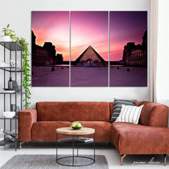 Louvre Museum – Paris (3 Panel) Travel Wall Art - Prime Décor