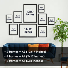 Yellow Tone Mid Century Modern Design (9 Panel) Nordic Wall Art - Prime Décor