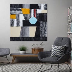 Modern Geometric Abstract (Single Panel) Square Wall Art On Sale - Prime Décor