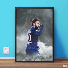 Naymar Jr. Paris Saint-Germain Logo Fifa | Football Poster Wall Art - Prime Décor